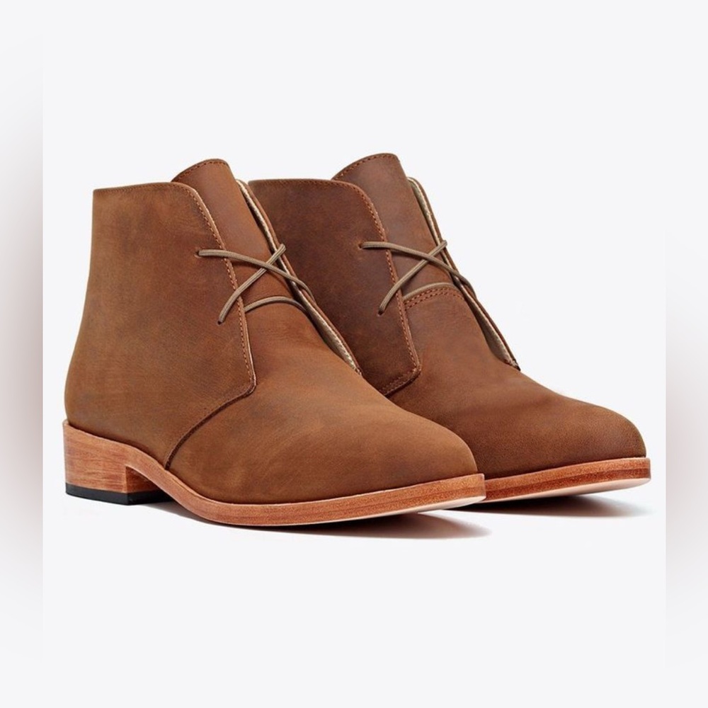 Nisolo Isa Leather Chukka Boot Brown Women’s Sz 7.5 Classic Preppy Academia‎
